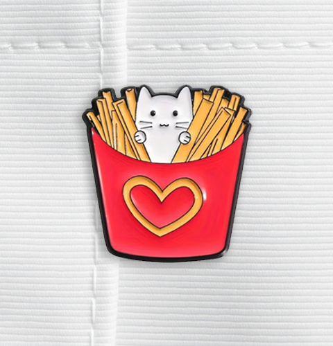 Enamel Pin - Cat Fries