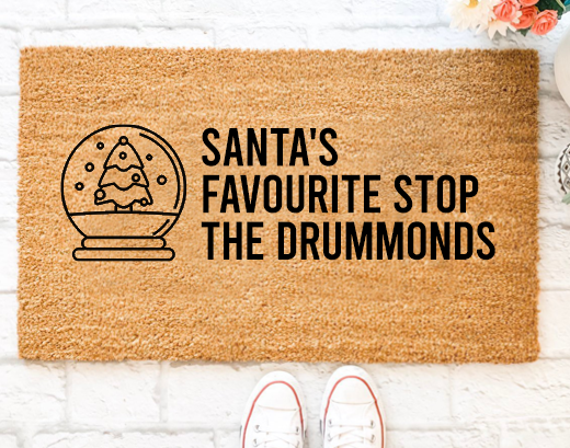 Santa approved christmas custom doormat dubai abu dhabi