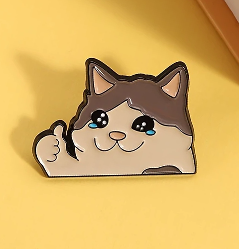fun cat enamel pin for friends family co workers gift birthdays