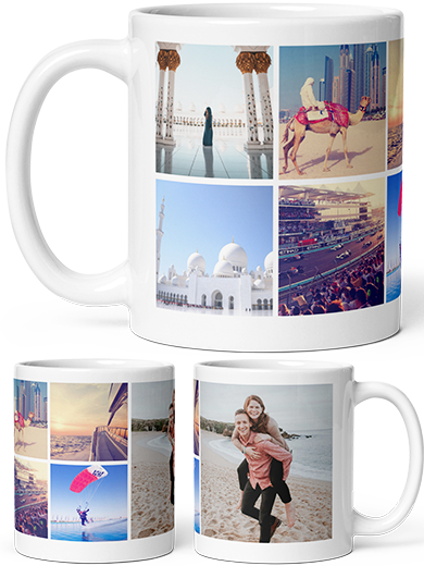 Custom 4-7 Photo Collage Mug