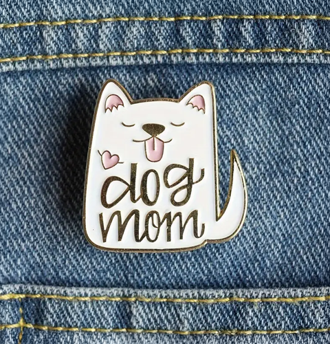 Enamel Pin - Dog Mom