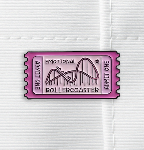 Enamel Pin - Emotional Rollercoaster
