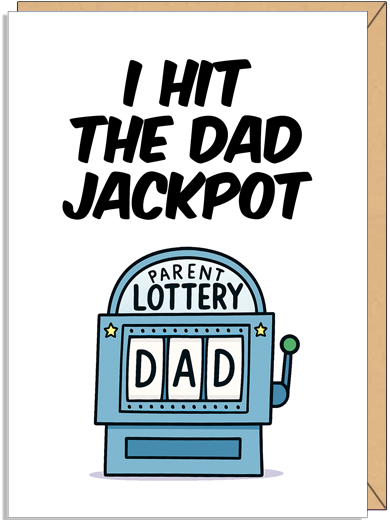 Father's Day Card: A heartfelt tribute to Dad, blank inside for your personalized message.