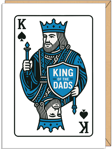 Father's Day Card: A heartfelt tribute to Dad, blank inside for your personalized message.
