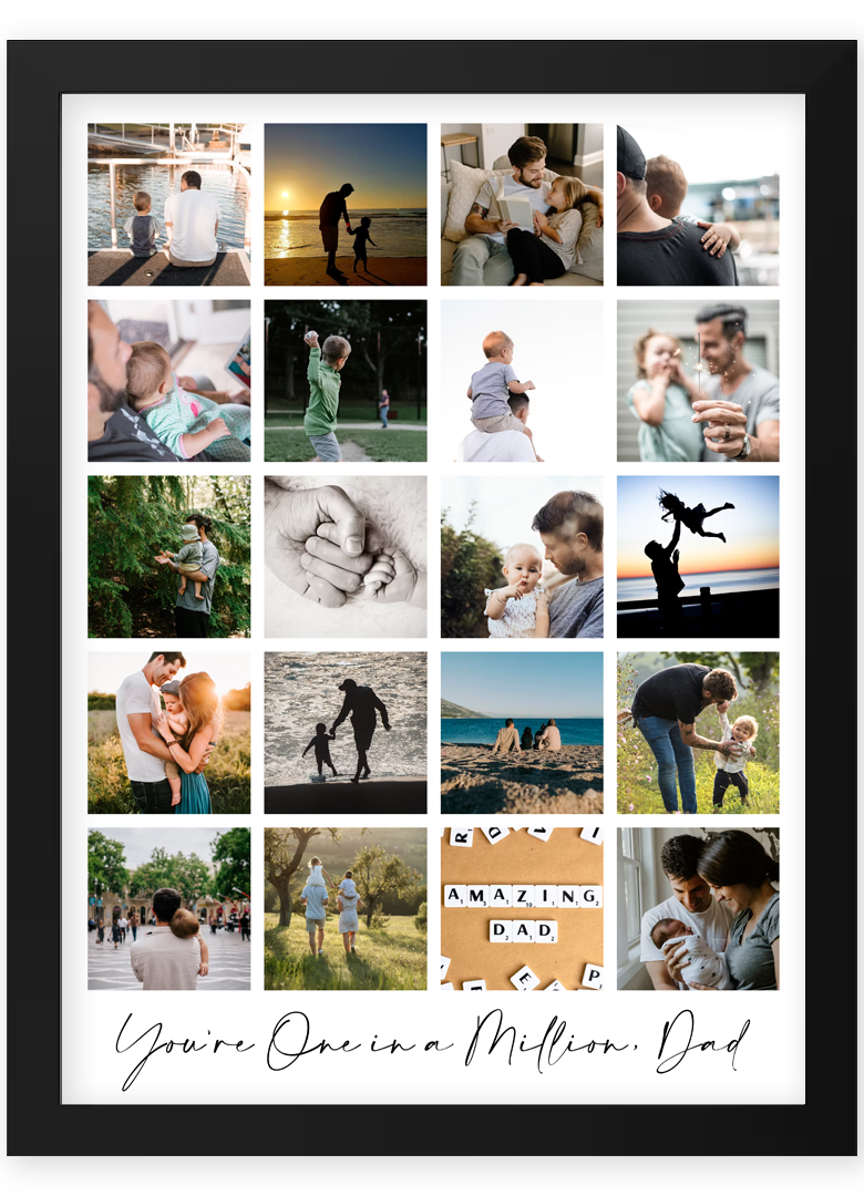 Personalised photo collage for Dad