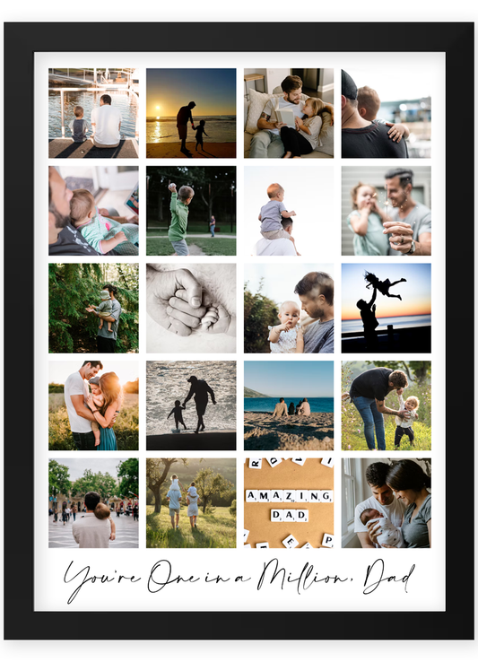 Personalised photo collage for Dad