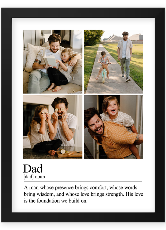 Personalised photo collage for Dad