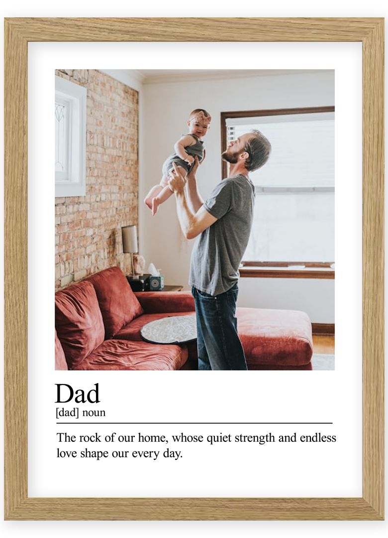 Personalised photo collage for Dad