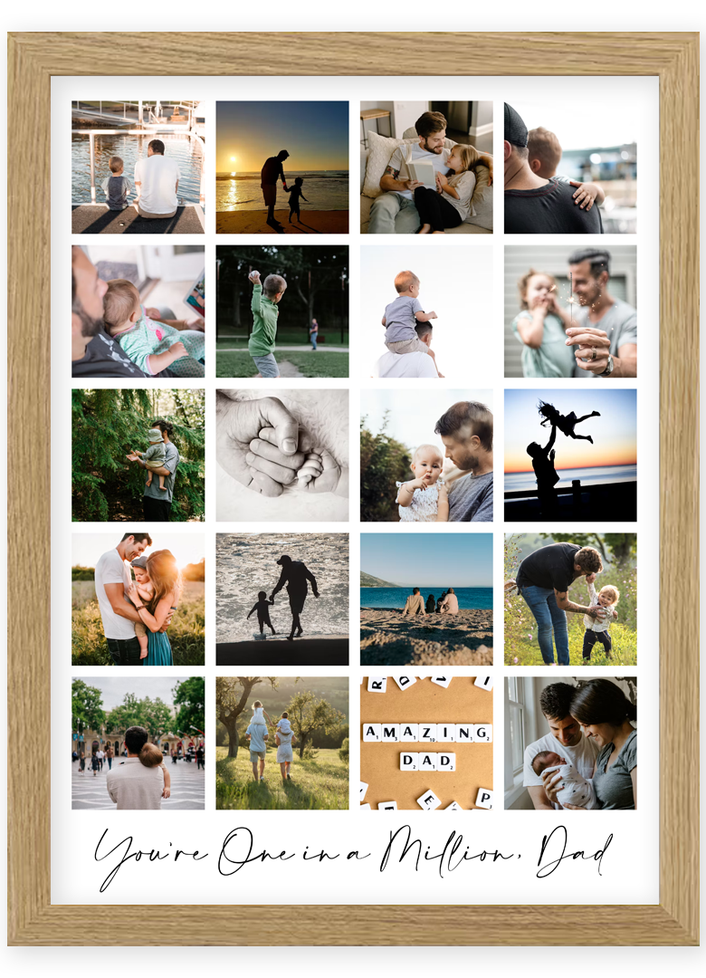 Personalised photo collage for Dad