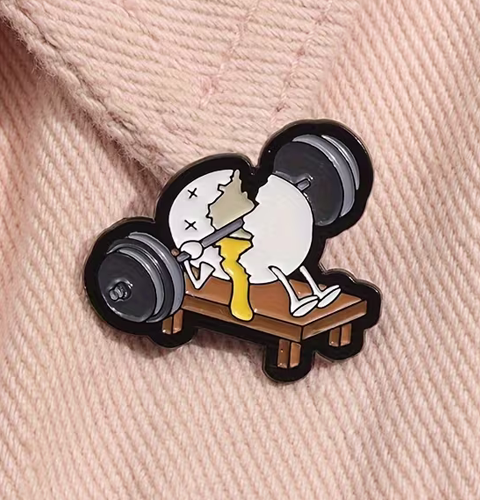 Enamel Pin - Fitness Egg