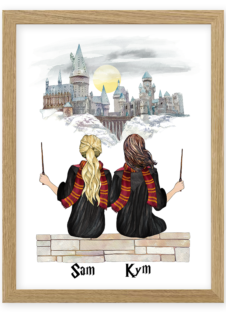 best friend wizard harry potter custom personalised gift idea mother daughter sisters birthday