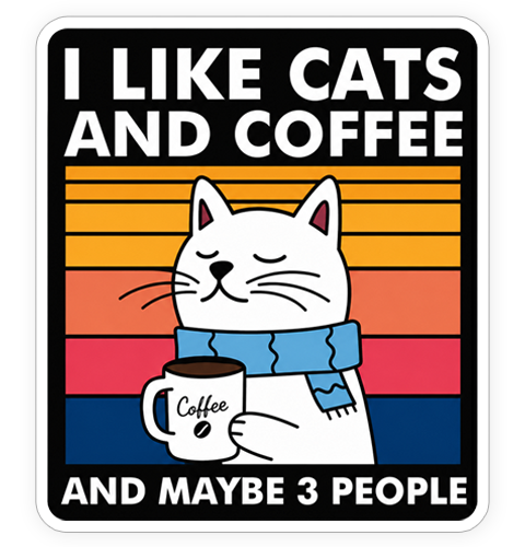 Sticker - I like cats