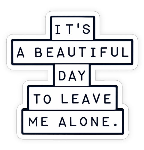 Sticker - Leave me alone