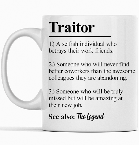 Custom Leaving Gift Box Traitor