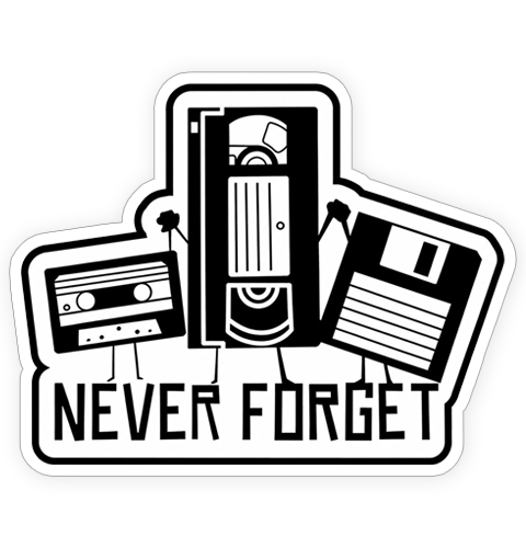 Sticker - Never forget