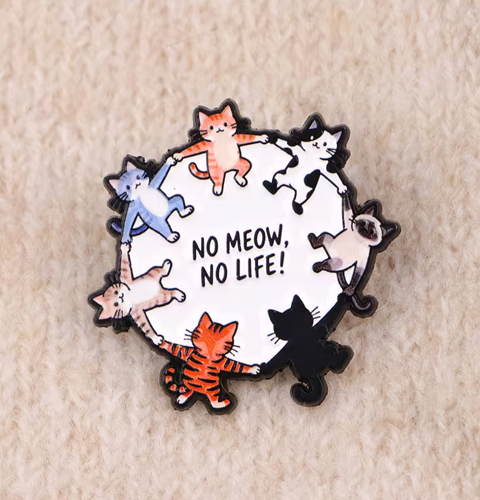 Enamel Pin - No Meow