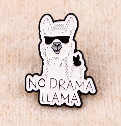 Enamel Pin - No Drama Llama