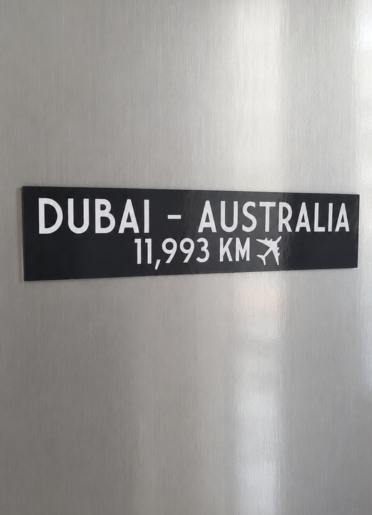 Custom Location Distance Sign Fridge Magnet