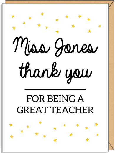 teachers thank you card dubai abu dhabi uae