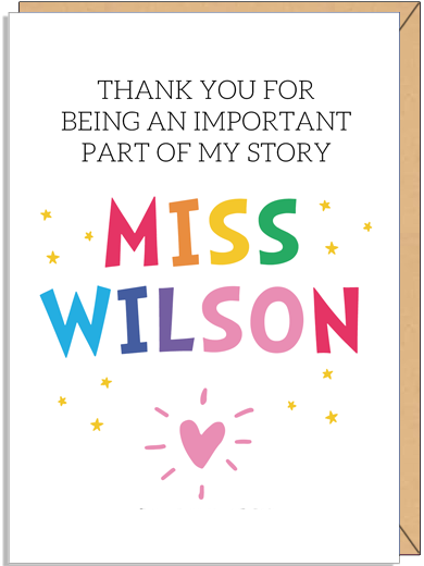 teachers thank you card dubai abu dhabi uae