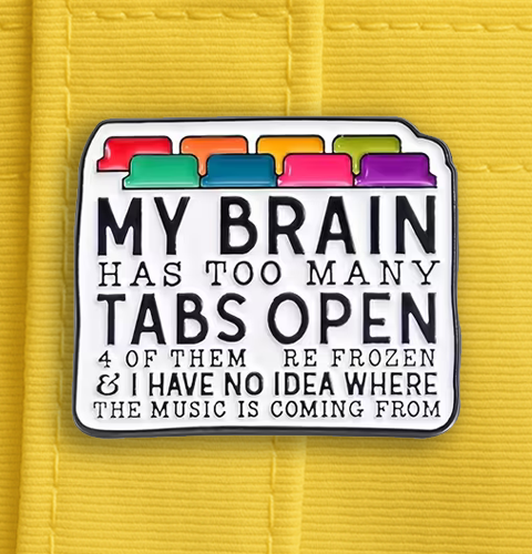 Enamel Pin - Tabs Open