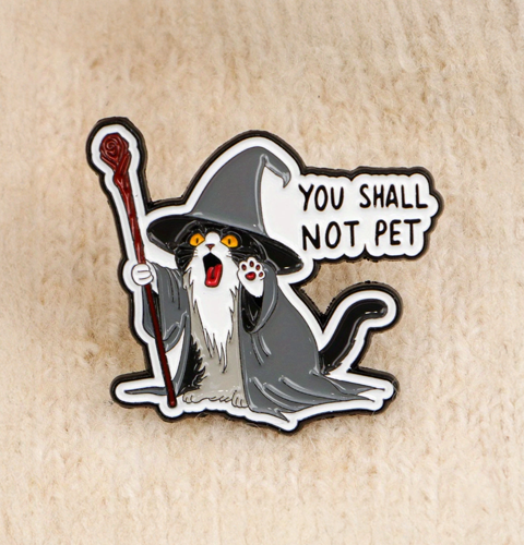 fun cat enamel pin for friends family co workers gift birthdays