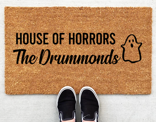 custom themed halloween doormat dubai abu dhabi