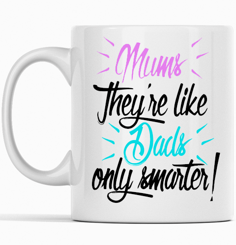 Mother's Day mug with 'Mum' design – perfect gift for moms.