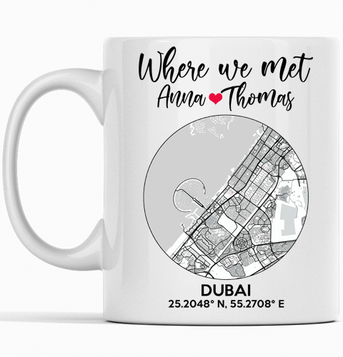 Custom Street Map Mug