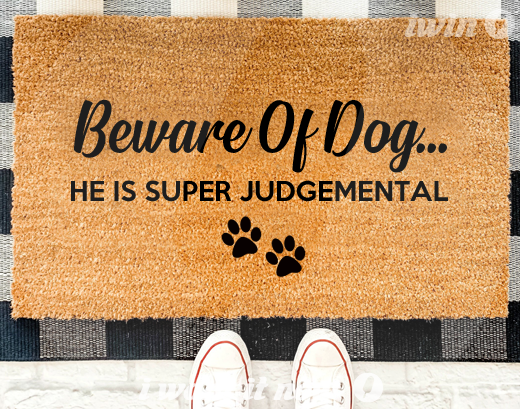 dog pet owner gift doormat new home idea