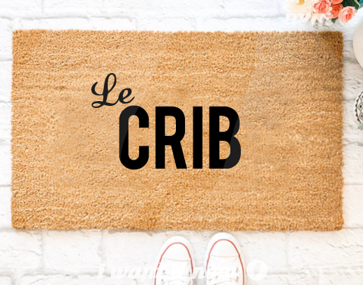 crib funny doormat design gift idea new home mat