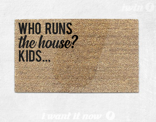 funny kids doormat gift new home idea