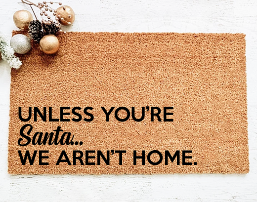 christmas home decor doormat santa