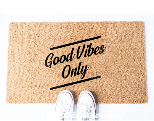 good vibes doormat interior decor cool mat