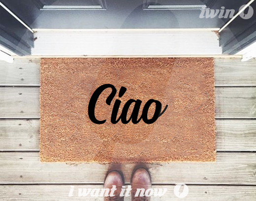 ciao doormat cute
