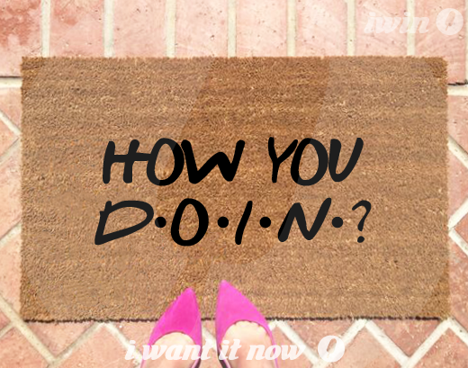 How you doin friends funny doormat dubai uae abu dhabi