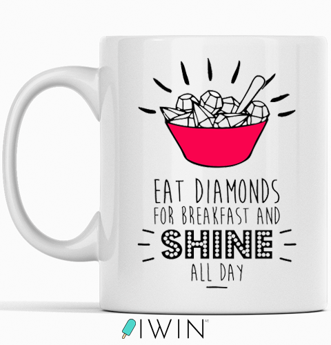 cute funny mugs gift dubai abu dhabi uae cup eat diamonds
