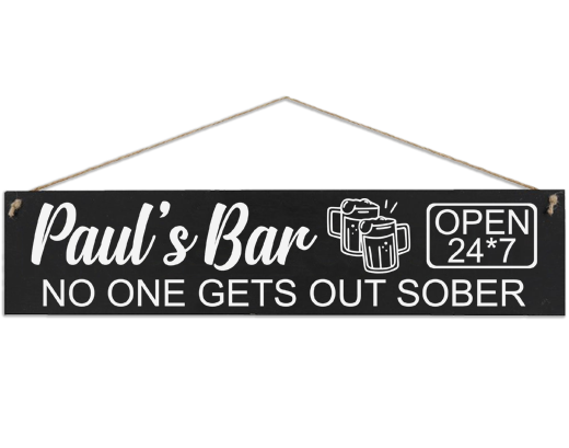 bar sign custom handmade personalized dubai uae abu dhabi gift idea