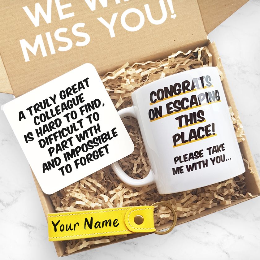 Custom Leaving Gift Box Congrats