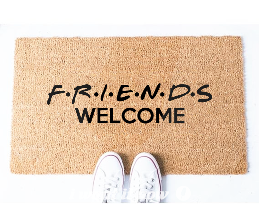Friends Welcome doormat dubai abu dhabi uae gift new home