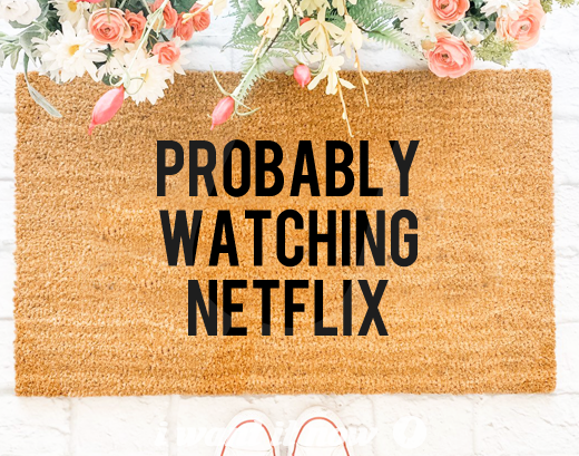 netflix doormat funny gift new home