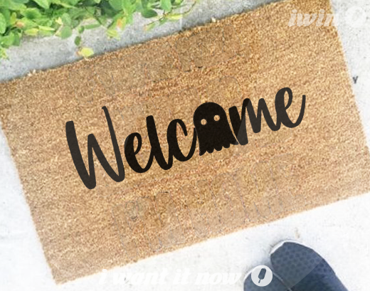 happy halloween  haunted houses pumpkin  decorations  pumpkin carving  scary decor doormat rug dubai abu dhabi uae