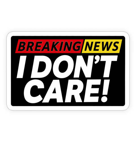 Sticker - Breaking News