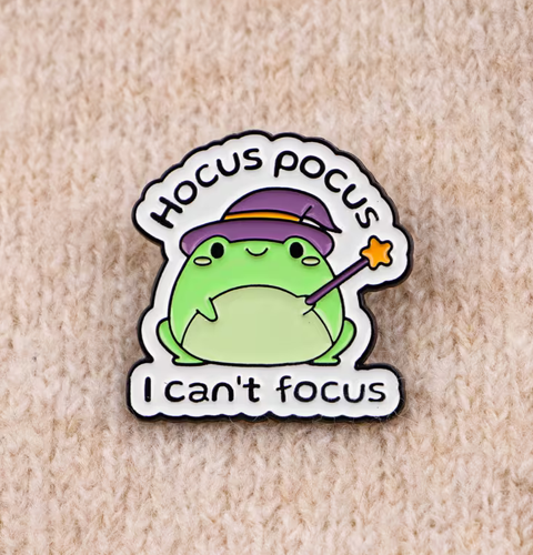 Enamel Pin - I can't focus