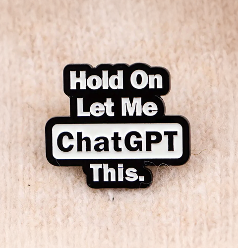 chatgpt enamel pin