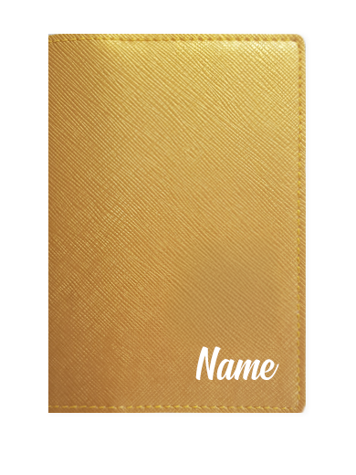 Gold Custom Passport Cover
