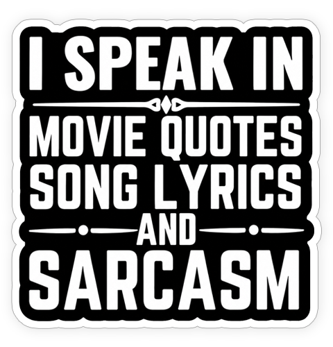 Sticker - I speak in