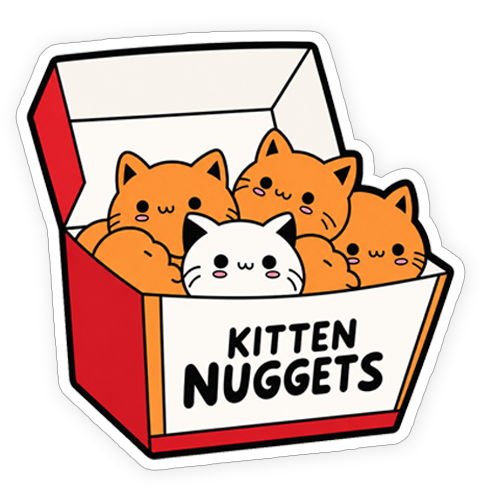 Sticker - Kitten Nuggets