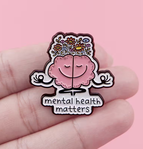 Enamel Pin - Mental health matters