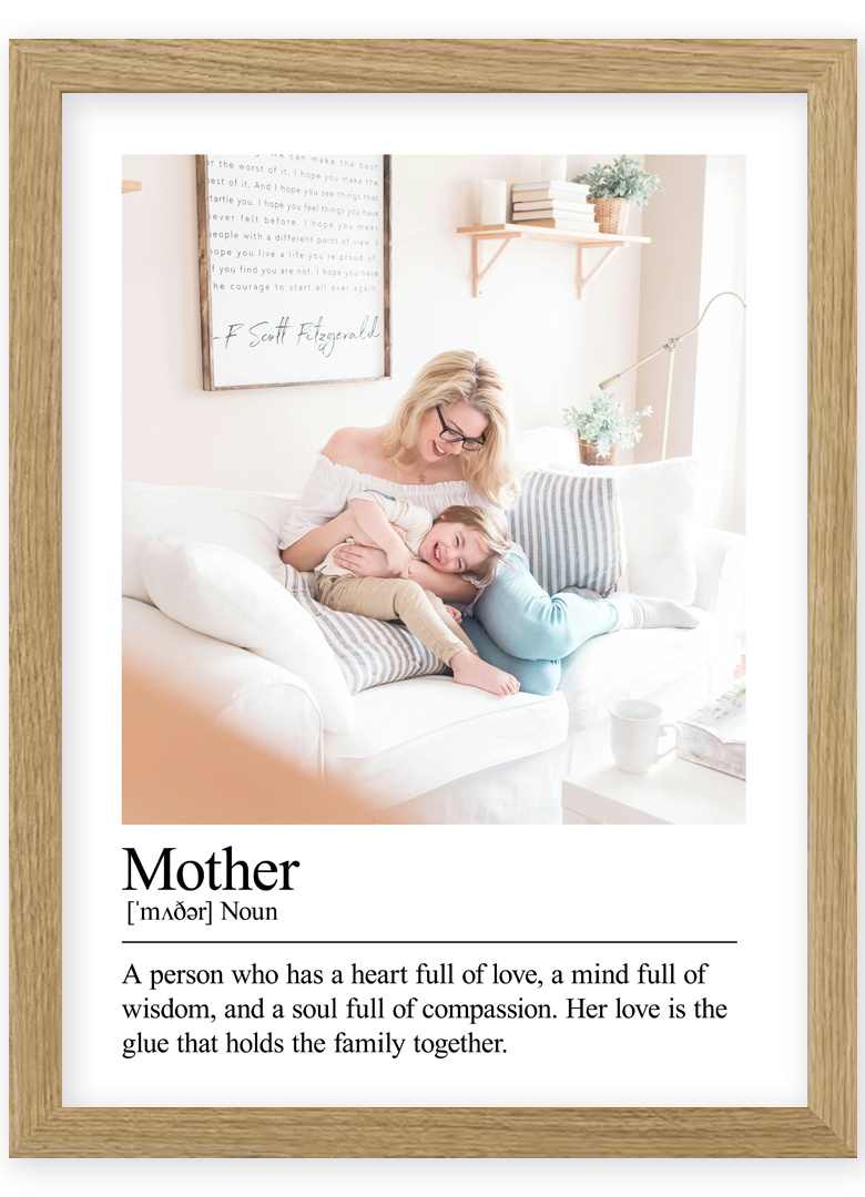 Personalised Mother’s Day Photo Collage – Custom Photo Print Gift for Mum